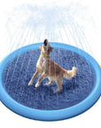 Non-Slip Splash Pad For Kids And Pet Dog Pool Summer Outdoor Water Toys Fun Backyard Fountain Play Mat