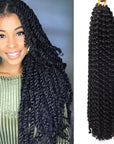 Crochet wig water ripple