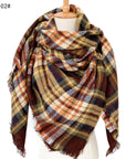 European And American Autumn And Winter Plus-sized Double-sided Qicaigei Scarf Women's Shawl