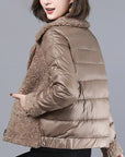 All-Match Thick Plus Size Women's Lamb Wool Coat