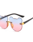 Cat Ear Kids Sunglasses Frameless Shape