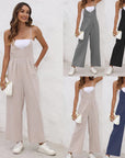 Women's Solid Color Casual Jumpsuit