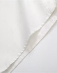 Women's Fashionable White Cotton And Linen Shirt