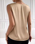 Women's Satin Temperament Commute Vest Bottoming Top