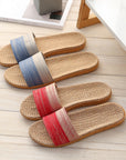 Four Seasons Home Sweat-absorbent Linen Slippers For Women