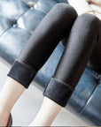 Velvet Padded Leggings Female Outer Wear Thick Warm-keeping Pants