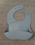 Soft Waterproof Silicone Baby Bib with Food Catcher, Baby Silicone Bib