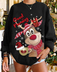 Christmas Elk Owl Sweater