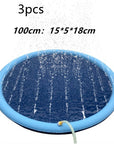 Non-Slip Splash Pad For Kids And Pet Dog Pool Summer Outdoor Water Toys Fun Backyard Fountain Play Mat