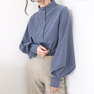 Lantern sleeves work with casual shirts