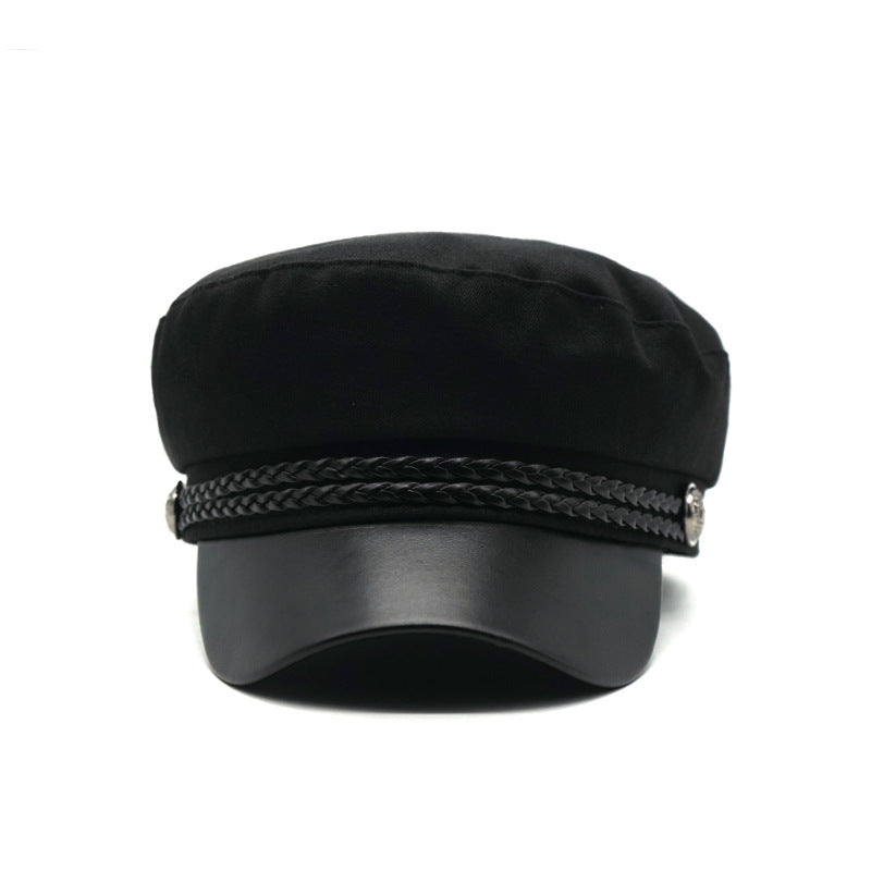 Retro Borderless Sports Flat Top Beret Women