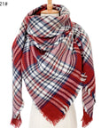 European And American Autumn And Winter Plus-sized Double-sided Qicaigei Scarf Women's Shawl