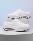 Plus Size Air Cushion Increased Slip-on Wedge Casual Pumps Sports Style Lazy Slippers