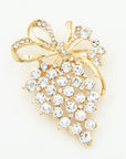 Women's Diamond Grape Brooch