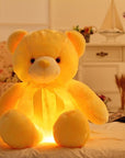 Creative Light Up LED Teddy Bear Stuffed Animals Plush Toy Colorful Glowing Christmas Gift For Kids Pillow