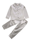 Pure Color Children's Bathrobe Casual Fashion Suit