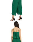 Elegant sexy ruffled jumpsuit women