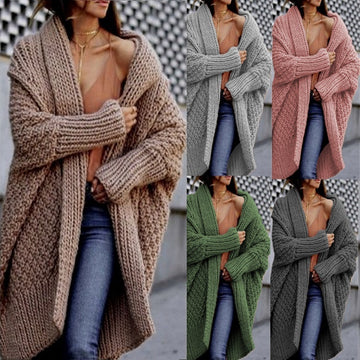 Winter Long Knitted Cardigan