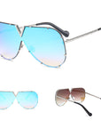 Women sunglasses, frameless, rivet, personality glasses