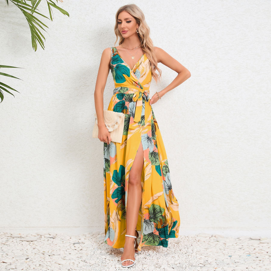 Floral Print Long Dress