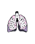 Cartoon Creative Human Organ Brooch Heart Brain Lung Styling Accessories