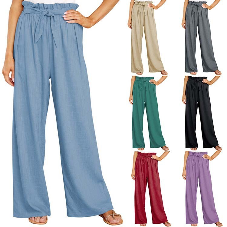 Ladies New Plus Size Loose Casual Trousers Women