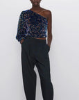 Sequined Asymmetric Top