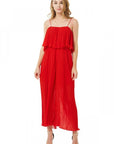 Elegant sexy ruffled jumpsuit women