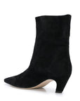 Women's Square Head Solid Color All-matching Chunky Heel Short Boots