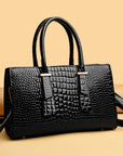 Women's Fashion Retro Crocodile Pattern All-match Shoulder Messenger Bag