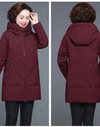 Middle-aged And Elderly Women's Cotton-padded Coat