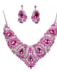 Colorful Bridal Necklace And Earring Set