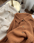 Retro Lazy Style Sweater Cardigan Jacket Women