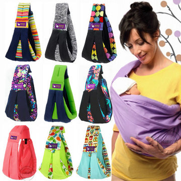 Cotton breathable sling baby carrier baby bag back pocket