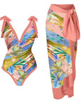 Fashion Personality Women Chiffon Beach Dress Suit