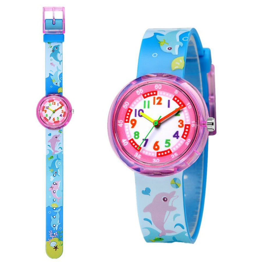 Children's Silicone Cartoon Transparent Cute Fashion Watch