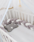 Baby Bumper Bed Braid Knot Pillow Cushion Bumper for Infant cuna Bebe lit Crib Protector Cot Bumper Room Decor