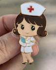 Creative Cute Cartoon Nurse Brooch