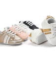 Baby Boy Girl Moccasins Shoes Infant PU Leather Non-slip Soft Newborn Sneakers