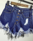 Casual Summer Women Denim Short High Waists Sexy Short Jeans