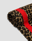 Festive Red Classic Leopard Pattern Imitation Cashmere Autumn And Winter Thick Warm Talma