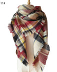 European And American Autumn And Winter Plus-sized Double-sided Qicaigei Scarf Women's Shawl