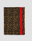 Festive Red Classic Leopard Pattern Imitation Cashmere Autumn And Winter Thick Warm Talma