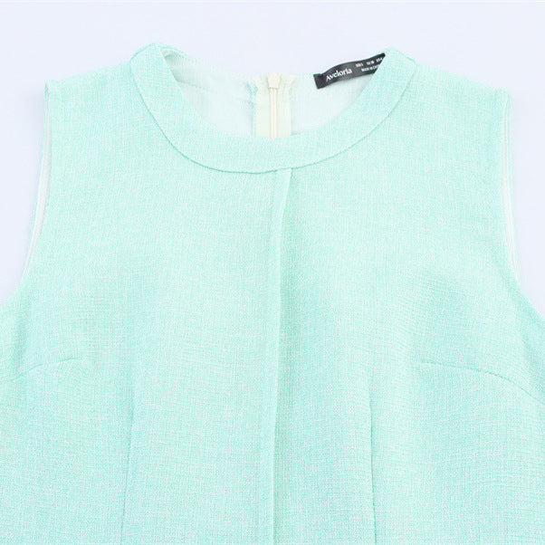 Sleeveless Pleated Dress