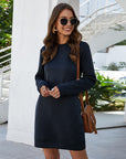 Round Neck Long Sleeve Women's Dress Sweater