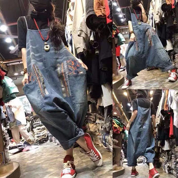 Denim Bib Pants