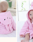 Cartoon Cute Animal Modeling Baby Bath Towels Baby Bathrobes Cotton Children's Bathrobes Baby Hooded