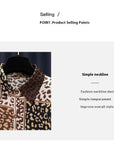 Women's Design Long Sleeve All-match Vintage Leopard Print Shirt