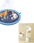 Non-Slip Splash Pad For Kids And Pet Dog Pool Summer Outdoor Water Toys Fun Backyard Fountain Play Mat