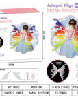 Girls Electrical Butterfly Wings With Lights Glowing Shiny Dress Up Moving Fairy Wings For Birthday Wedding Christmas Halloween